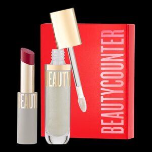 NIB Beautycounter At the Red-Y Lipstick/Lipgloss Duo Set